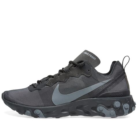 Nike React Element 55 Black & Dark Grey | END. (US)