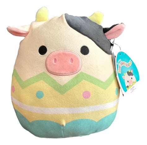 Squishmallows 2022 Connor The Cow In Easter Egg Spring 8 Inch Plush ...