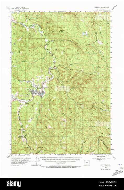 Map of vernonia oregon Cut Out Stock Images & Pictures - Alamy