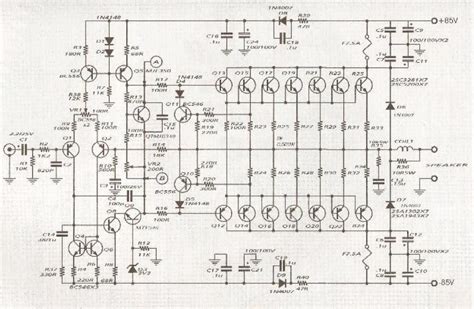 600W Audio Amplifier Circuit with 2SC5200 2SA1943 and PCB - Electronic ...