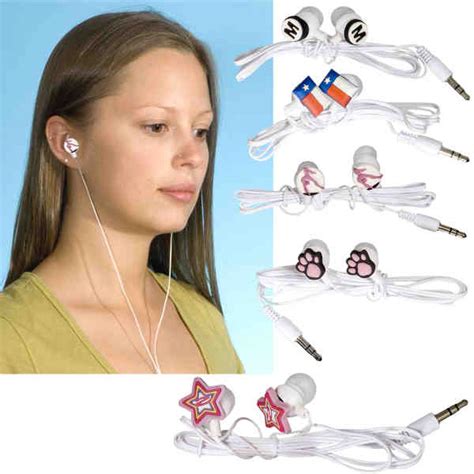 Custom Shaped Earbuds / Earphones | Promotional Product Ideas by ...