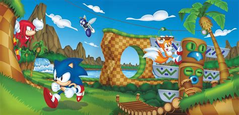 Sonic Mania Green Hill Zone Act 2 Official Artwork | Flickr