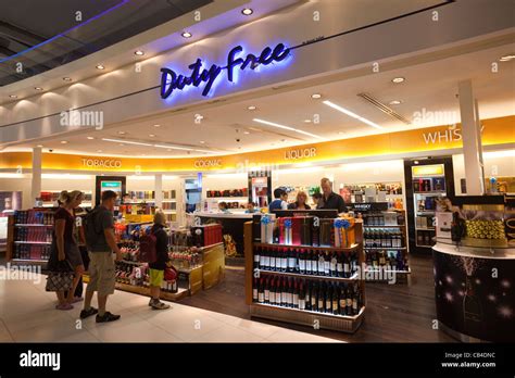 Thailand, Bangkok, Suwannaphum Airport, Duty Free Shops Stock Photo - Alamy