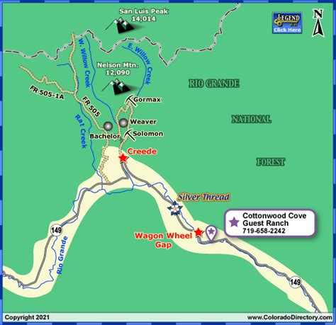 Creede Jeeping & ATV Trails Map | Colorado Vacation Directory