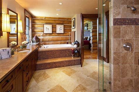 Log Cabin Bathroom Ideas - ELoghomes