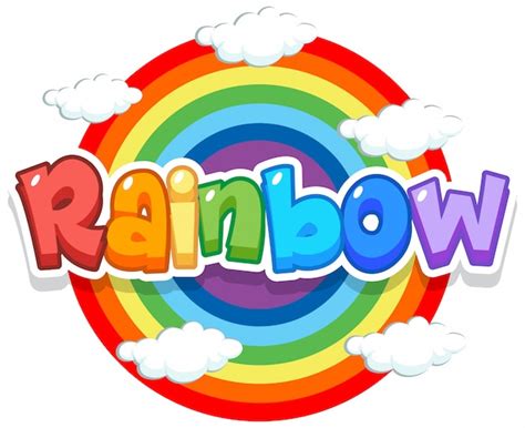 Font Rainbow Images - Free Download on Freepik