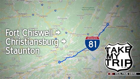 Interstate 81 Northbound through Virginia: Fort Chiswell, Christiansburg, Staunton, in 4K - YouTube