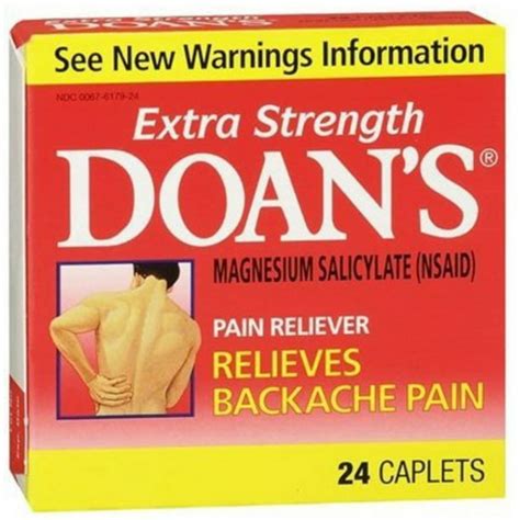 Doan's Extra Strength Pain Reliever, Caplets, 24 ea (Pack of 2) - Walmart.com