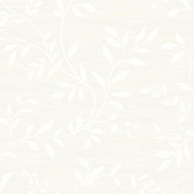 Alcott Hill® Aarush Climbing Leaves 27' L x 27" W Wallpaper Roll Paper in White, Size 27.0 W in ...