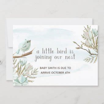 Little Bird Pregnancy Announcement | Zazzle