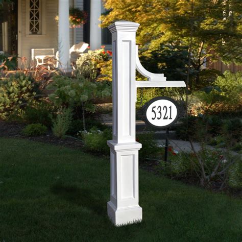 Mayne Woodhaven Address Sign Post - White - Walmart.com in 2021 | Address sign post, Sign post ...