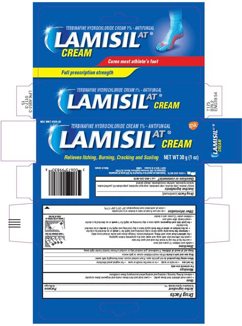 Lamisil AT (Novartis Consumer Health, Inc.) Terbinafine Hydrochloride 1g in 100g cream