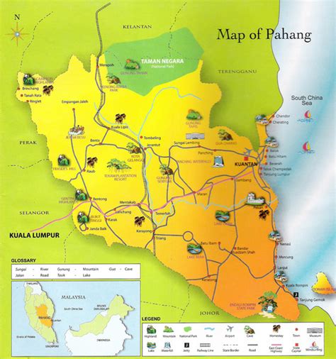 Pahang Malaysia Map - Pahang Malaysia • mappery