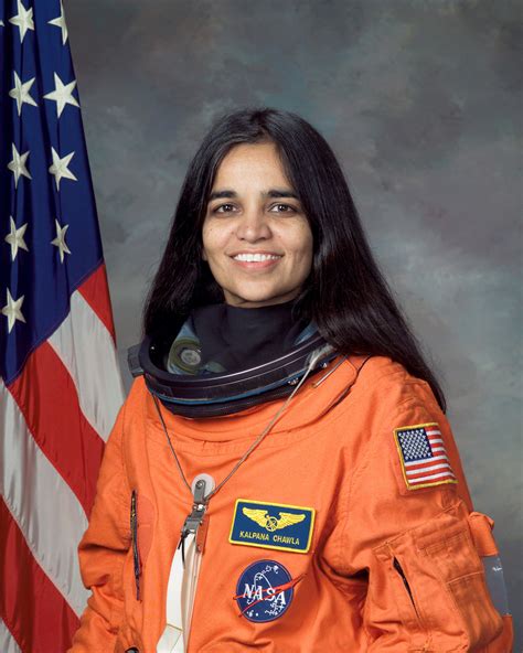File:Kalpana Chawla, NASA photo portrait in orange suit.jpg - Wikipedia ...