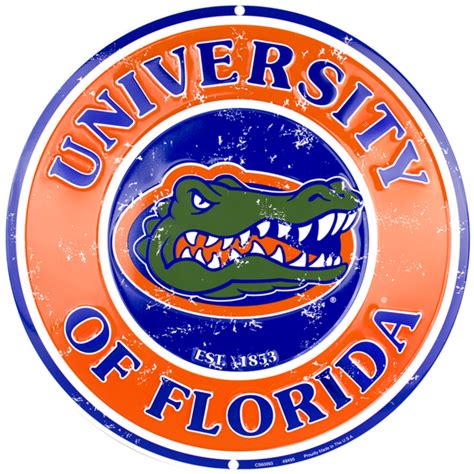 Florida Gators Circle Sign | Florida gators logo, Florida gators, University of florida