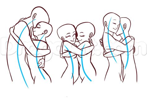 Hugging Poses Drawing