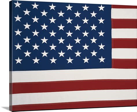 Premium Thick-Wrap Canvas Wall Art entitled American Flag | eBay