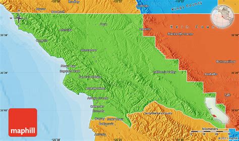 Political Map of San Luis Obispo County