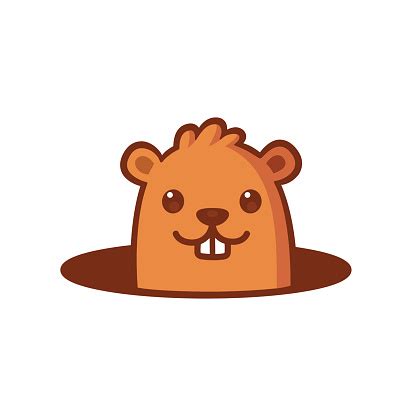 Groundhog Emoji Set Vector Download