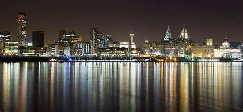 Liverpool skyline at night Photograph by Paul Madden - Fine Art America