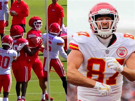 WATCH: Chiefs TE Travis Kelce engages in a HEATED fight with teammate ...