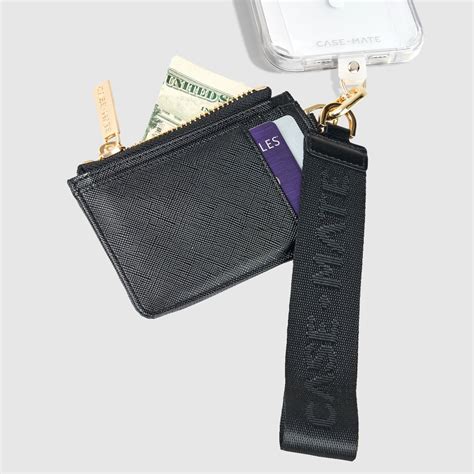 Essential Phone Strap with Wallet (Black) | Case-Mate