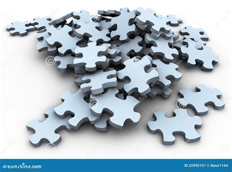 3d puzzle piece stock illustration. Illustration of puzzle - 22995157