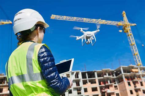 Drone Inspector Inspecting Construction Site - Coverdrone