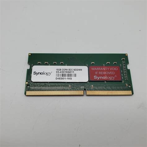 Used Synology RAM DDR4 ECC Unbuffered SODIMM 16GB (D4ES01-16G) - UBB ...