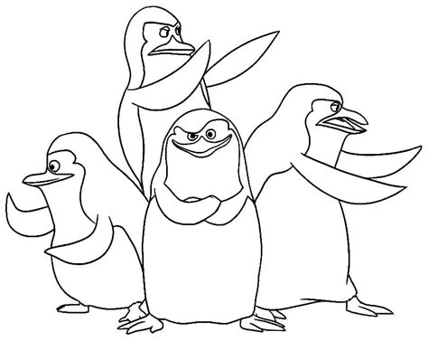 Cool Penguins of Madagascar Coloring Page - Free Printable Coloring ...