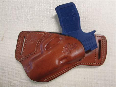 Item SIG SAUER P365 XL FORMED BROWN LEATHER SOB, OWB BELT HOLSTER ...