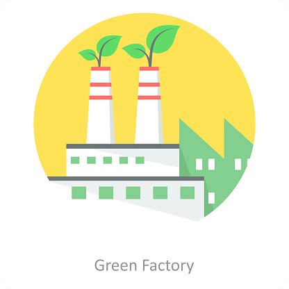 Green Factory Stock Illustration - Download Image Now - Concepts ...