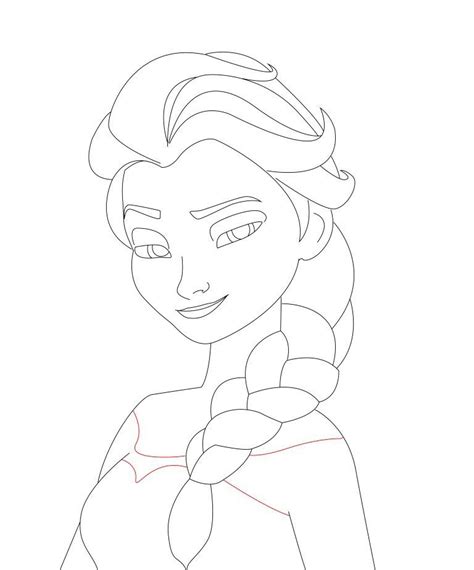 How To Draw Elsa From Frozen - Draw Central | Kunst ideeën tekenen ...