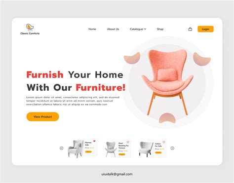 Furniture website design by Visualsage on Dribbble