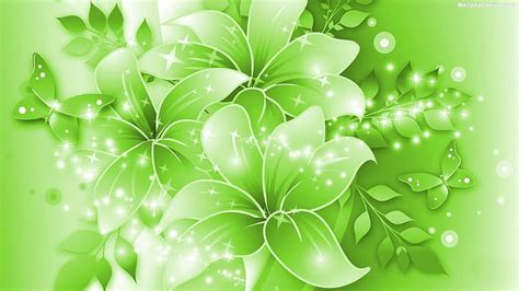 Pretty Green Background, Cute Floral Green HD wallpaper | Pxfuel