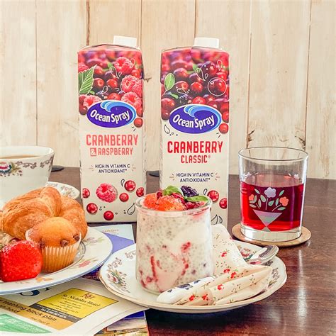 Breakfast with Ocean Spray Cranberry Juice | simply.food