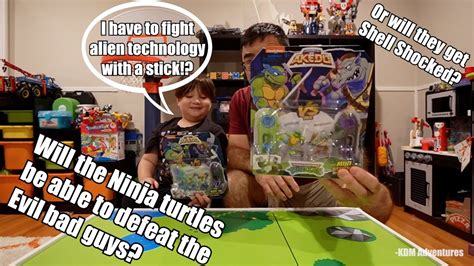 Akedo TMNT Leonardo Rocksteady Donatello Baxster Stockman versus packs Unboxing Tuesday new ...