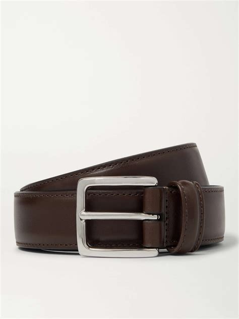 ANDERSON'S 3cm Dark-Brown Leather Belt for Men | MR PORTER