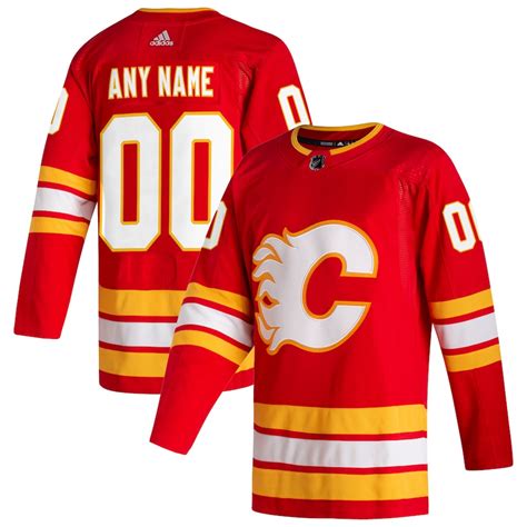 Men's Calgary Flames adidas Red 2020/21 Home - Authentic Pro Custom Jersey