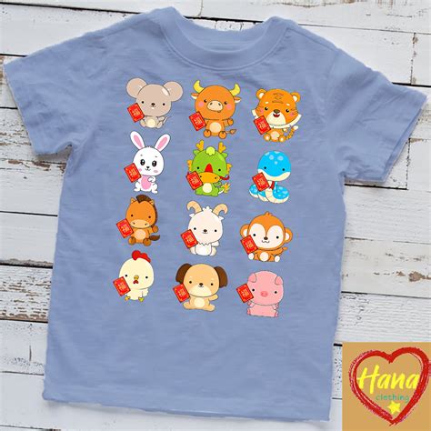 Happy Chinese New Year 2024 Zodiac Animal Lunar New Year Kid T-shirt - Etsy