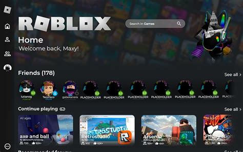 Roblox Home Page "Redesign" (just for fun) - Creations Feedback ...