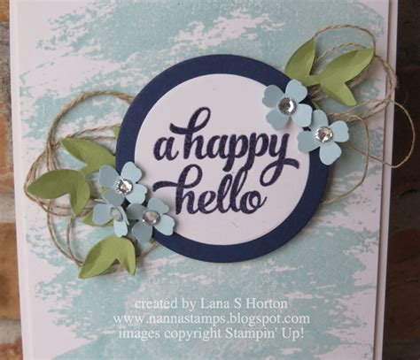 Stamping with Nanna: A Happy Hello Card