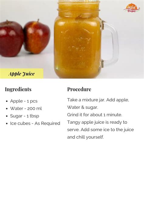 Apple Juice - Tasted Recipes