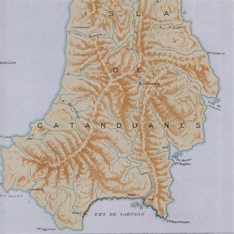 1900 Rare Antique Map of Catanduanes Philippines Map 14 - Etsy UK