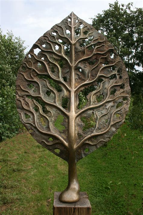 Life Leaf Medium bronze garden sculpture trees art tree sculpture sculpture for the home by Mark ...