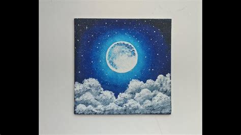 Moon Easy Paintings Of Night Sky - Janeforyou