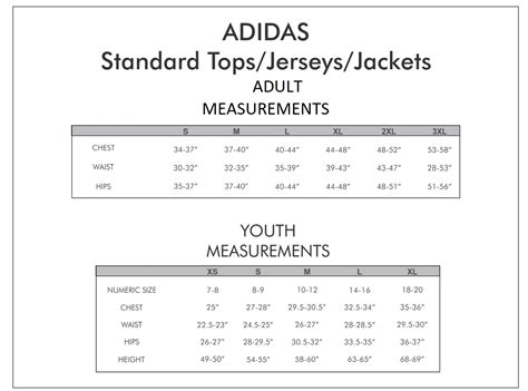 Adidas Soccer Jersey Size Chart - New Product Product reviews, Special ...