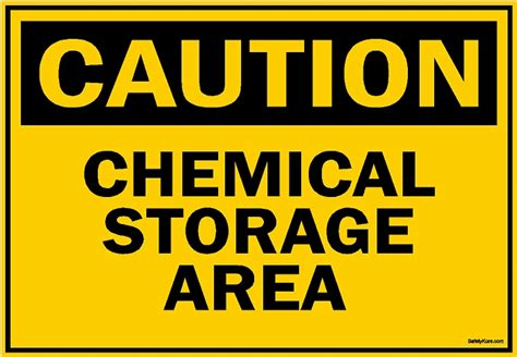 Chemical Storage Area Sign - SafetyKore.com