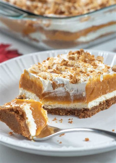 Creamy Layered Pumpkin Dessert | Valerie's Kitchen