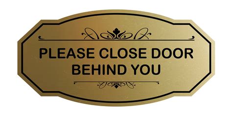 Victorian Please Close Door Behind You Wall or Door Sign - Etsy | Door ...